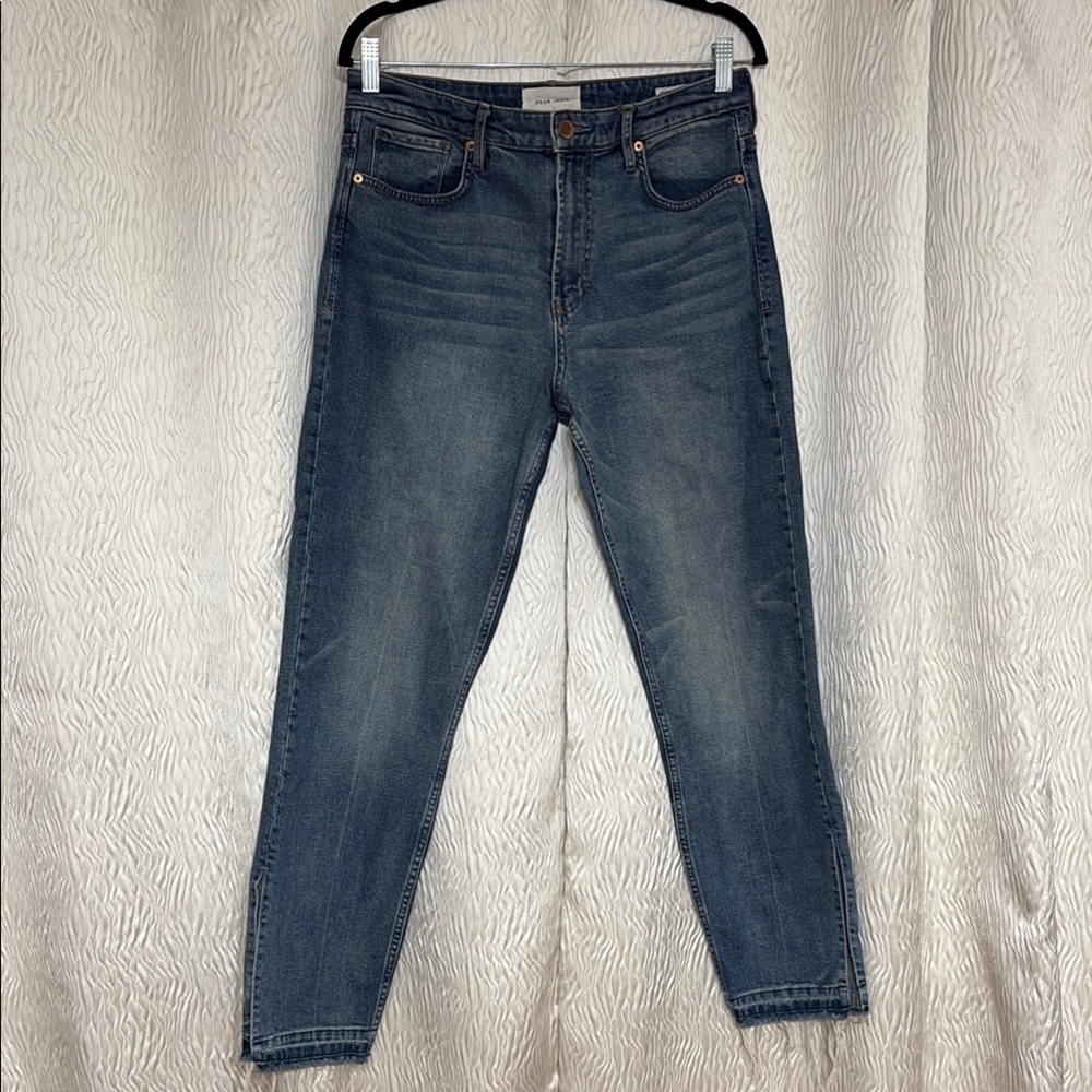 Dear John Jodie Jeans Straight super High Rise Frayed Women's Jeans- Size 29